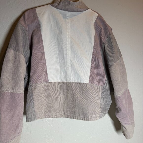 FP Movement by Free People We The Free Toni Pieced Lavender Jacket Size L NWT - Picture 7 of 8